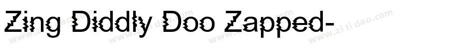 Zing Diddly Doo Zapped字体转换